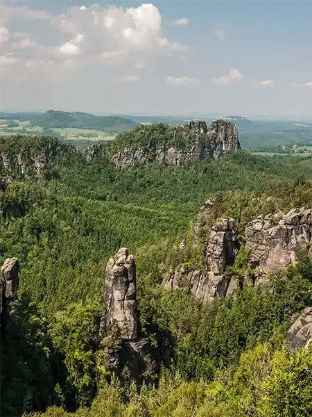 Elbsandsteingebirge - Blick vom Carolafelsen