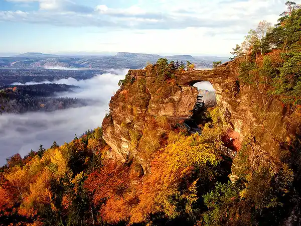 Prebischtor im Herbst, Foto: Z.Patzel