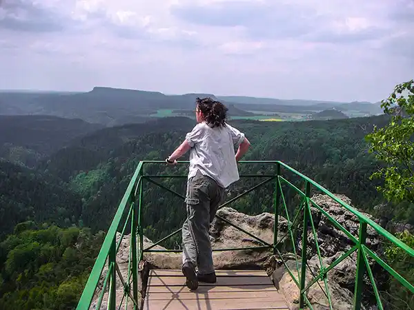 Aussichtspunkt beim Prebischtor (von oben), Foto: O.Vetter