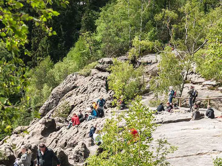 Elbsandsteingebirge - Breite Kluft Aussicht