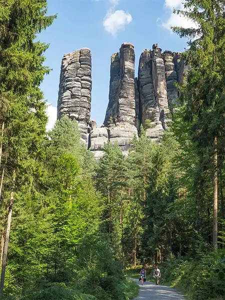 Elbsandsteingebirge - Bloßstock von der Unteren Affensteinpromenade