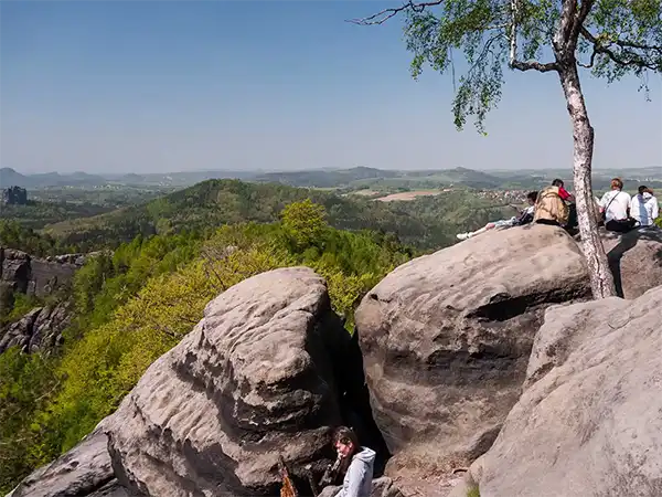 Elbsandsteingebirge - Blick vom Carolafelsen