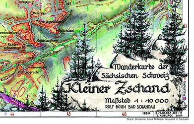 Wanderkarte Kleiner Zschand Wanderkarte Kleiner Zschand