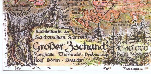 Wanderkarte Großer Zschand