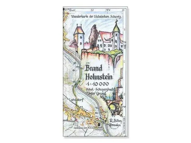 Wanderkarte Brand/Hohnstein