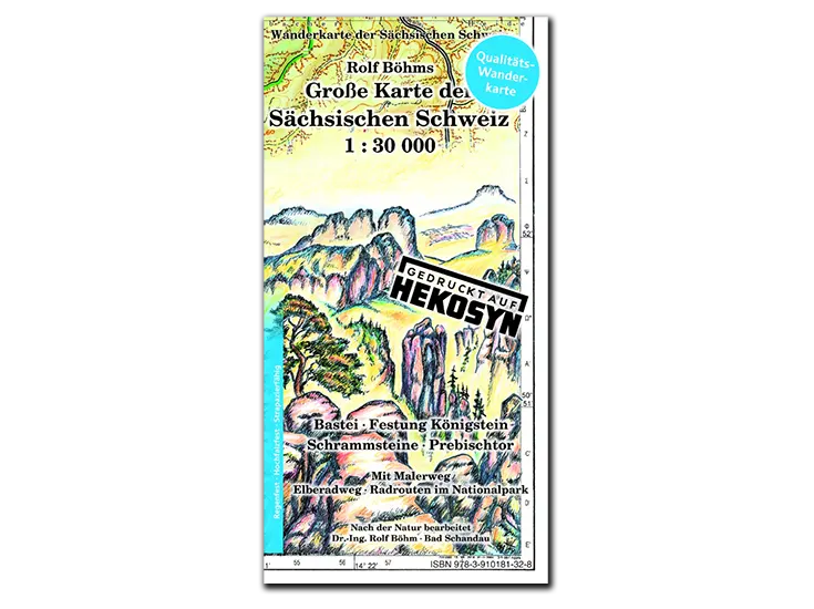 Große Karte der Sächsischen Schweiz