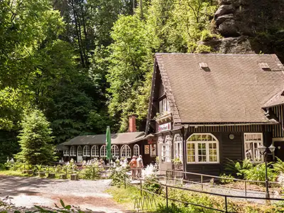 1. Etappe Malerweg - Ausflugsgaststätte Waldidylle