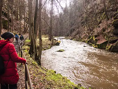1. Etappe Malerweg - Start an der Wesenitz bei Liebethal