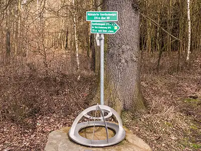 1. Etappe Malerweg - Mühlsdorfer Koordinatenstein