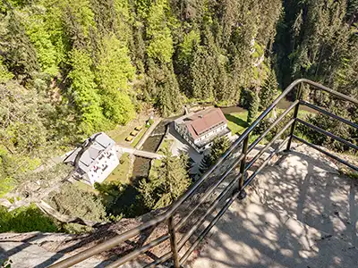 2.Etappe Malerweg -  Blick von der Hocksteinaussicht ins Polenztal