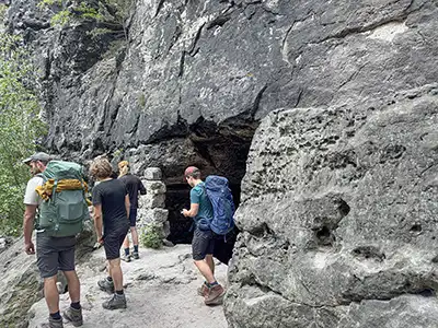 6. Etappe Malerweg - Lichterhöhle bei Kleinhennersdorf