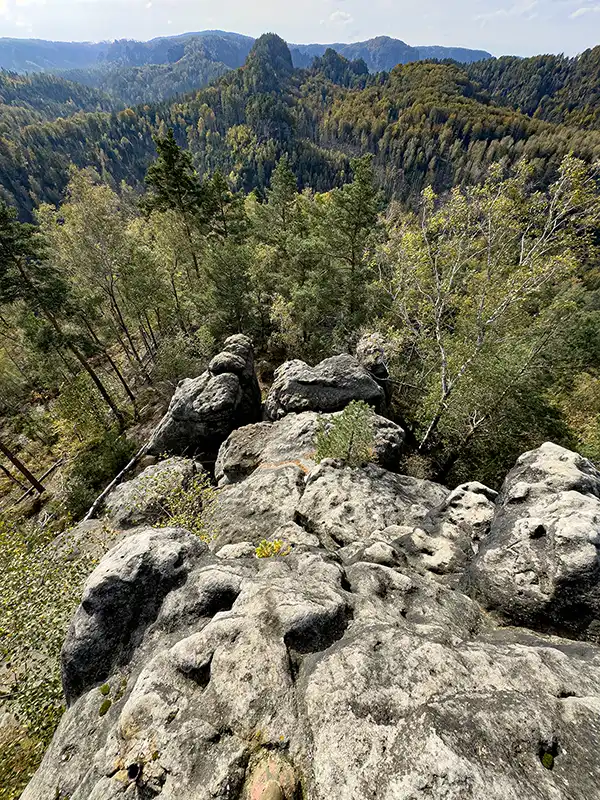 Blick zum Teichstein und zum Großen Winterberg