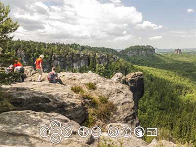 Panorama Affensteine - Sächsische Schweiz