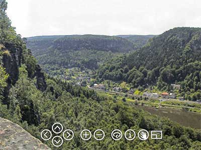 Panorama Belvedere - Sächsische Schweiz