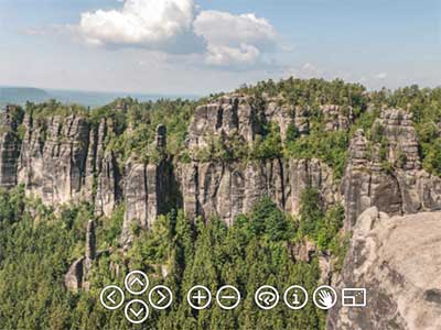 Panorama Heringsgrund - Sächsische Schweiz