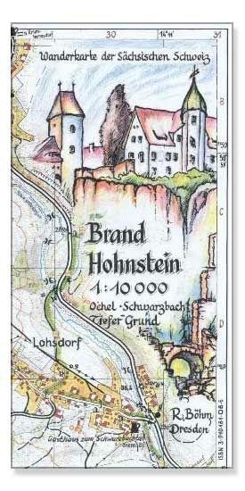 Brand / Hohnstein 1:10000 Brand – Ochel – Schwarzbachtal